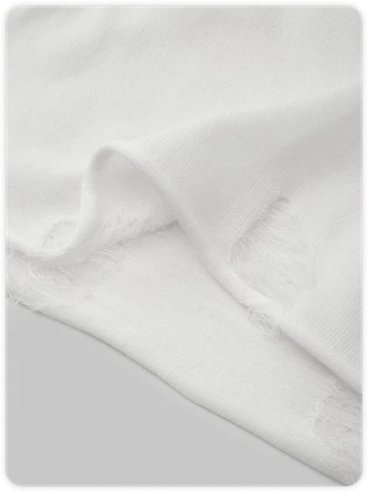 Kollyy Street White Star Cut Out Top Sweater 3 Kollyy Street White Star Cut Out Top Sweater - Image 3