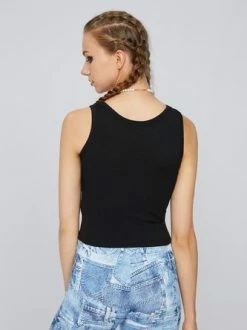 Kollyy Black Top Tank Top & Cami -Tops Sales 51d2d637dd2000d2715f566403101618
