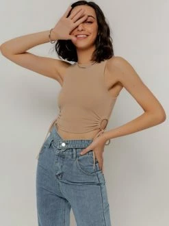 Kollyy Casual White Top Tank Top & Cami