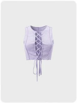 Kollyy Casual Purple Top Tank Top & Cami