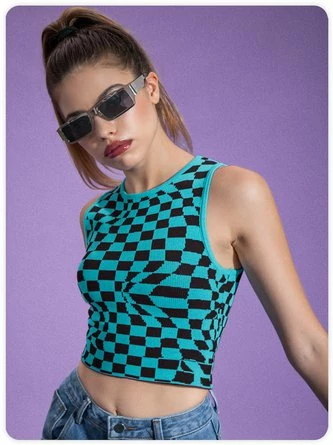 Kollyy Casual Blue Top Tank Top & Cami 2 Kollyy Casual Blue Top Tank Top & Cami - Image 2