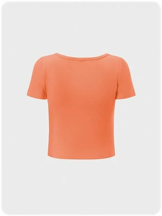 Kollyy Casual Apricot Top T-Shirt 10 Kollyy Casual Apricot Top T-Shirt - Image 10