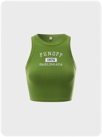 Kollyy Casual Green Top Tank Top & Cami 1 Kollyy Casual Green Top Tank Top & Cami