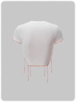 Kollyy Street White Letter Inside-Out Top T-Shirt 7 Kollyy Street White Letter Inside-Out Top T-Shirt -Tops Sales 54da740b2684f9ced35a44d896851dd4