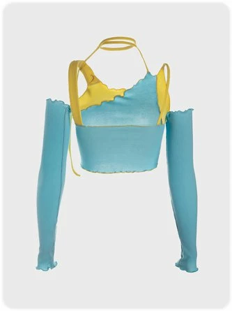 Kollyy Sweet Blue Top Women Top 3 Kollyy Sweet Blue Top Women Top - Image 3