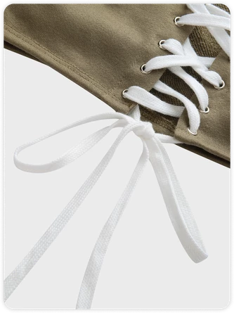 Kollyy Punk Khaki Top Tank Top & Cami 6 Kollyy Punk Khaki Top Tank Top & Cami - Image 6