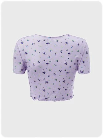 Kollyy Sweet Purple Top T-Shirt 4 Kollyy Sweet Purple Top T-Shirt - Image 4
