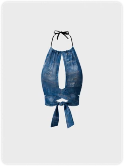 Kollyy Blue Top Tank Top & Cami