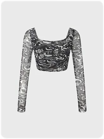 Kollyy Vintage Black Top T-Shirt 1 Kollyy Vintage Black Top T-Shirt