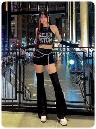 Kollyy Street Black Hotfix Rhinestone Mesh Top Tank Top & Cami 10 Kollyy Street Black Hotfix Rhinestone Mesh Top Tank Top & Cami - Image 10