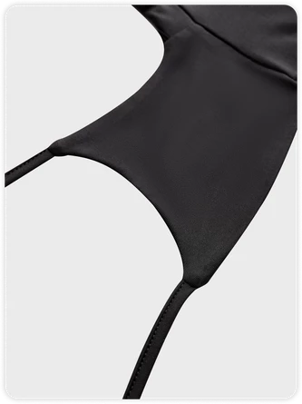 Kollyy Edgy Black Lace Up Asymmetrical Design Top Tank Top & Cami 2 Kollyy Edgy Black Lace Up Asymmetrical Design Top Tank Top & Cami - Image 2