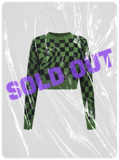 Kollyy Green Plaid Top Sweater