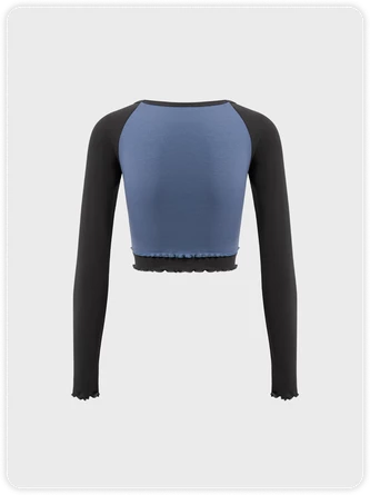 Kollyy Vintage Blue Top T-Shirt 4 Kollyy Vintage Blue Top T-Shirt - Image 4