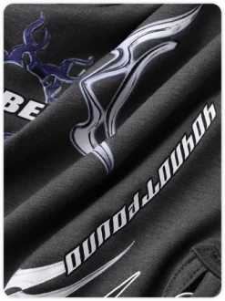 Kollyy Street Gray Graphic Patchwork Lace Up Top T-Shirt -Tops Sales 5cf302ff1b310024882e8e1af5eca096