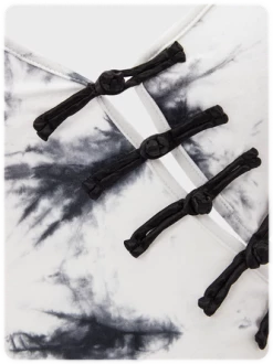 Kollyy Fashion Black-White Tie Dye Disc Buckle Halter Top Tank Top & Cami 13 Kollyy Fashion Black-White Tie Dye Disc Buckle Halter Top Tank Top & Cami -Tops Sales 5d8e7fd75e7a095204433d56217e1b86