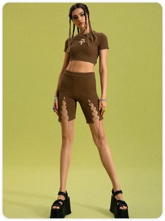 Kollyy Y2K Yellow Plants Short Sleeves Top T-Shirt 3 Kollyy Y2K Yellow Plants Short Sleeves Top T-Shirt - Image 3