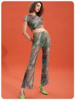 Kollyy Casual Green Top T-Shirt -Tops Sales 5e2df43f2193b0261c4c3a438de0c6d0