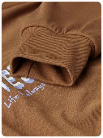 Kollyy Brown Top Hoodie & Sweatshirt 2 Kollyy Brown Top Hoodie & Sweatshirt - Image 2