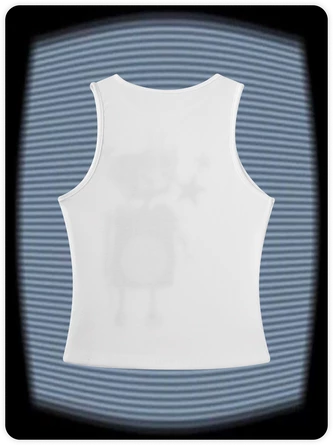 Kollyy Street White Star Top Tank Top & Cami 5 Kollyy Street White Star Top Tank Top & Cami - Image 5