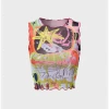 Kollyy Y2K Multicolor Mesh Cartoon Top Tank Top & Cami