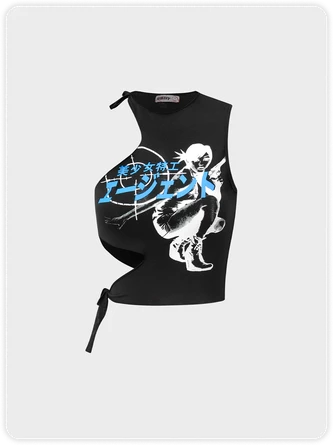 Kollyy Street Black Top Tank Top & Cami 2 Kollyy Street Black Top Tank Top & Cami - Image 2