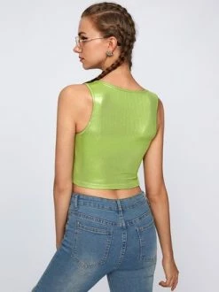 Kollyy Green Top Tank Top & Cami -Tops Sales 60f837c2badf30cfa42b60c9442c992d