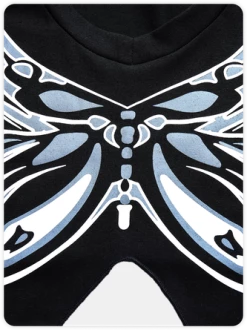 Kollyy Fashion Black Butterfly V-Neck Top T-Shirt -Tops Sales 61060000a8e3bd5824577d95b0bc5a7d