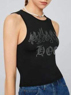 Kollyy Fashion Black Top Tank Top & Cami 19 Kollyy Fashion Black Top Tank Top & Cami -Tops Sales 614e27ff8665e668add38331f6c03254