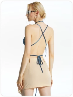 Kollyy Blue Ombre Drawstring Top Tank Top & Cami -Tops Sales 618054552d284ac98fb9df4250c04e37