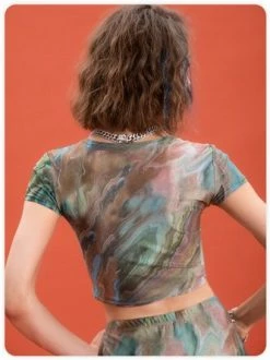 Kollyy Casual Green Top T-Shirt -Tops Sales 624135a9d83b8be0c51829ae8d51d67d