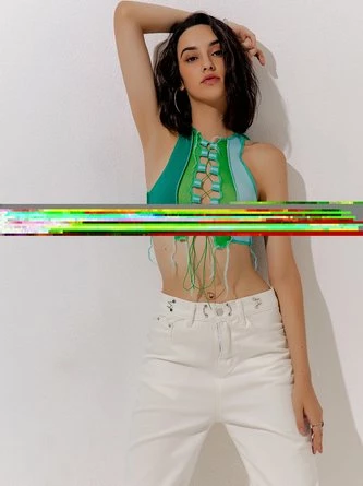 Kollyy Sweet Green Top Tank Top & Cami 2 Kollyy Sweet Green Top Tank Top & Cami - Image 2