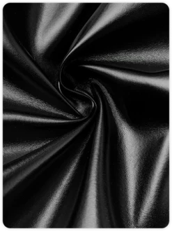 Kollyy Punk Black Leather Low Waist Top Outwear -Tops Sales 62ce956314a3870b2680bb953d55ed25