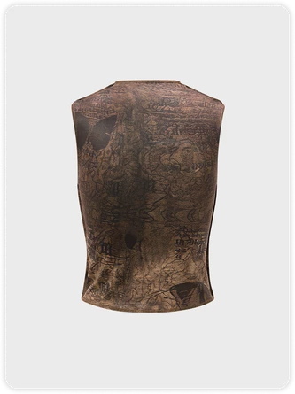 Kollyy Y2K Brown Cut Out Top Tank Top & Cami 4 Kollyy Y2K Brown Cut Out Top Tank Top & Cami - Image 4