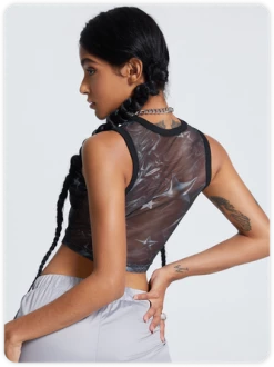Kollyy Street Blue Mesh Cyberpunk Top Tank Top & Cami 15 Kollyy Street Blue Mesh Cyberpunk Top Tank Top & Cami -Tops Sales 63b7b6707ec4a2387630d711d1bb4448