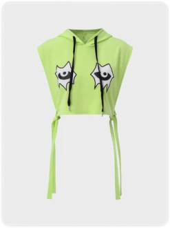 Kollyy Street Green Top Hoodie & Sweatshirt