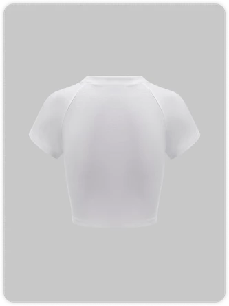 Kollyy Street White Figure Letter Top T-Shirt 5 Kollyy Street White Figure Letter Top T-Shirt - Image 5
