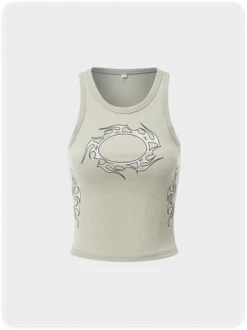 Kollyy Street Gray Top Tank Top & Cami