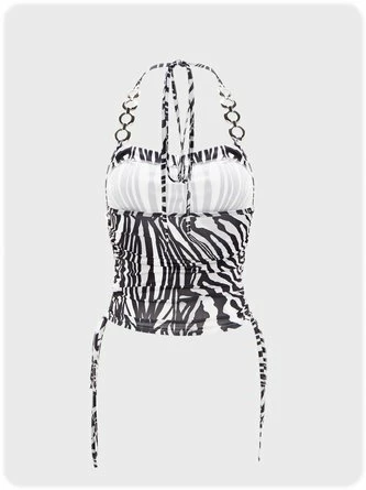 Kollyy Casual Zebra-Stripe Top Tank Top & Cami 5 Kollyy Casual Zebra-Stripe Top Tank Top & Cami - Image 5