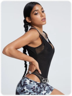 Kollyy Y2K Black Mesh Double Layer Top Bodysuit 11 Kollyy Y2K Black Mesh Double Layer Top Bodysuit -Tops Sales 682f4bb14106c593b3a7e989c10859bd