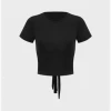 Kollyy Sweet Black Top T-Shirt