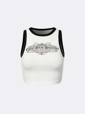 Kollyy Casual White Top Tank Top & Cami 2 Kollyy Casual White Top Tank Top & Cami - Image 2