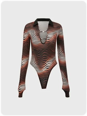 Kollyy Casual Brown Top Bodysuit 1 Kollyy Casual Brown Top Bodysuit