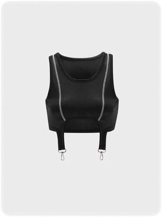 Kollyy Black Top Tank Top & Cami 2 Kollyy Black Top Tank Top & Cami - Image 2