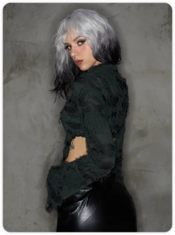 Kollyy Street Gray Cut Out Top T-Shirt -Tops Sales 6c67649bf2a81f30ca5da407f4c77526