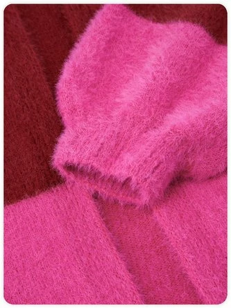 Kollyy Casual Deep Pink Top Sweater 2 Kollyy Casual Deep Pink Top Sweater - Image 2