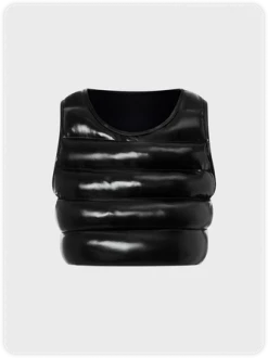 Kollyy Y2k Black Glitter Top Tank Top & Cami