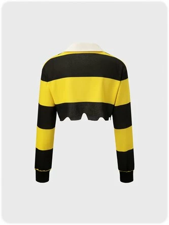 Kollyy Casual Yellow Top Hoodie & Sweatshirt 4 Kollyy Casual Yellow Top Hoodie & Sweatshirt - Image 4