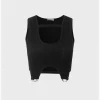 Kollyy Street Black Metal Cut Out Top Tank Top & Cami