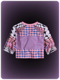 Kollyy Y2K Purple Polka Dot Body Print Party Top T-Shirt 13 Kollyy Y2K Purple Polka Dot Body Print Party Top T-Shirt -Tops Sales 7138124a0444918196f7719095173488