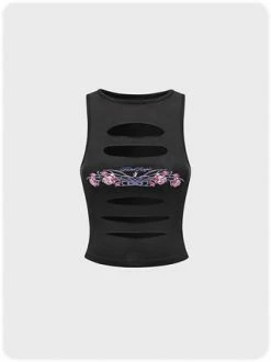 Kollyy Fashion Black Top Tank Top & Cami